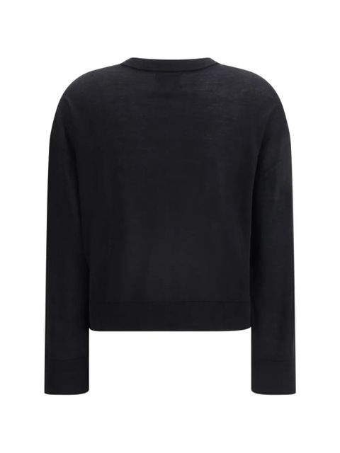 LouLou de Saison fine-knit cardigan - Black - zdjęcie produktu nr 2