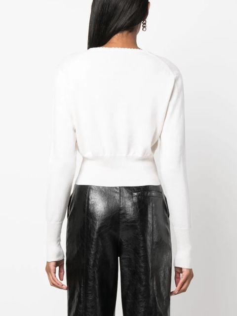 Vivienne Westwood Bea Orb logo-embroidered cardigan - Neutrals