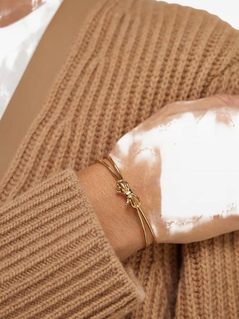 Ferragamo bow bangle bracelet - Gold