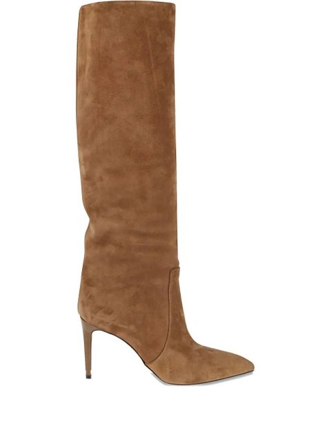 Paris Texas 85mm suede leather knee-high boots - Brown