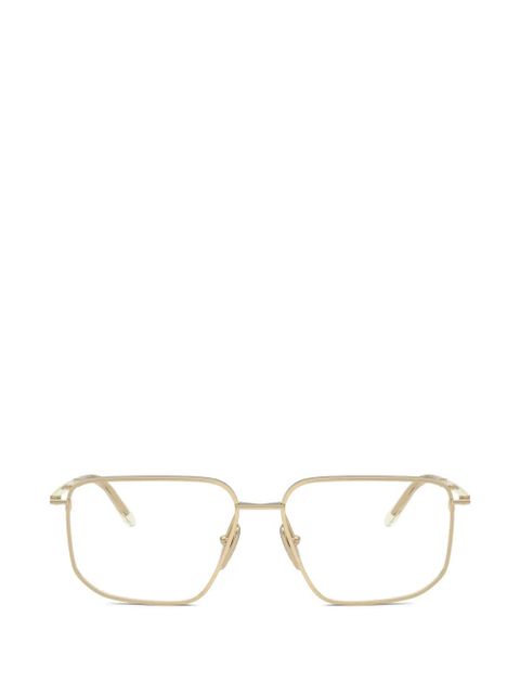Prada Eyewear square-frame glasses - Gold - zdjęcie produktu nr 1