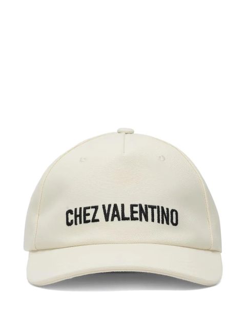 Valentino Garavani logo-embroidered baseball cap - Neutrals - zdjęcie produktu nr 1