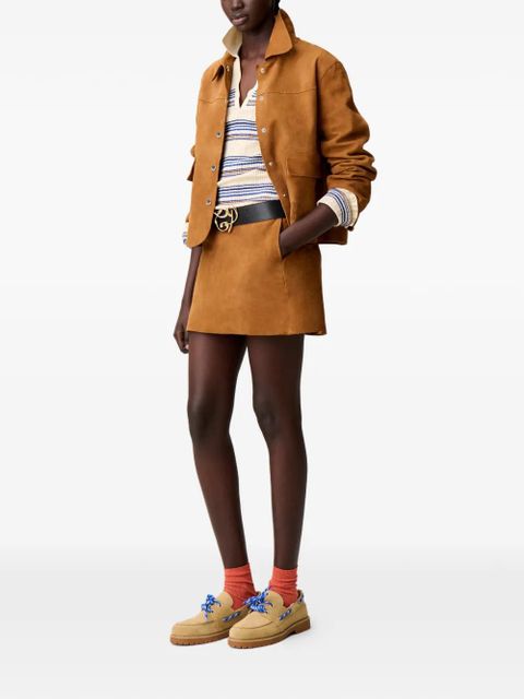 Claudie Pierlot pocket mini skirt - Brown