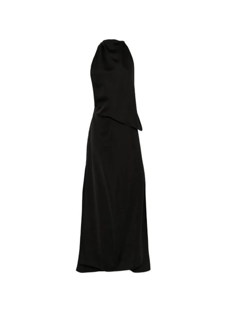 Sportmax halterneck layered maxi dress - Black - zdjęcie produktu nr 1