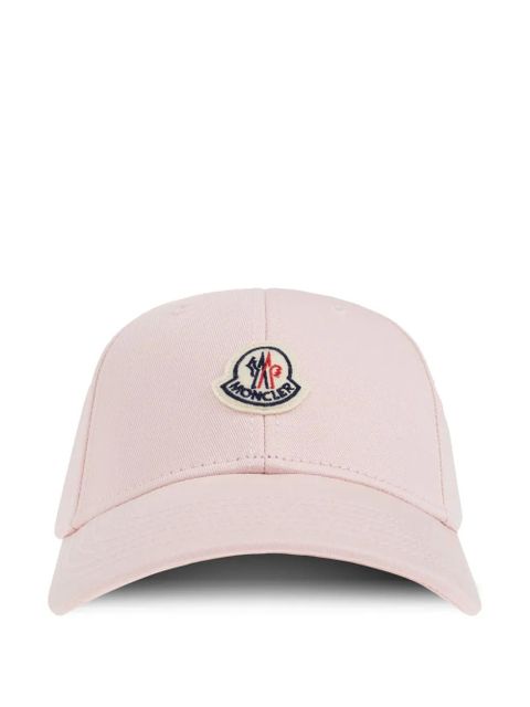 Moncler logo-appliqué cap - Pink - zdjęcie produktu nr 1