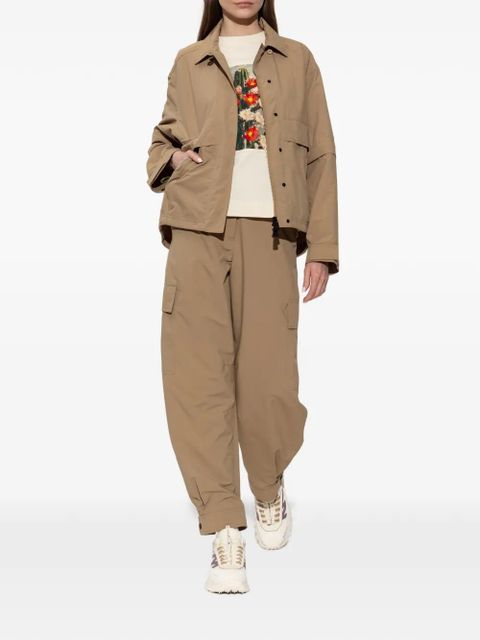 Moncler Grenoble Day-Namic logo-patch flap-pocket zip-up jacket - Brown - zdjęcie produktu nr 2