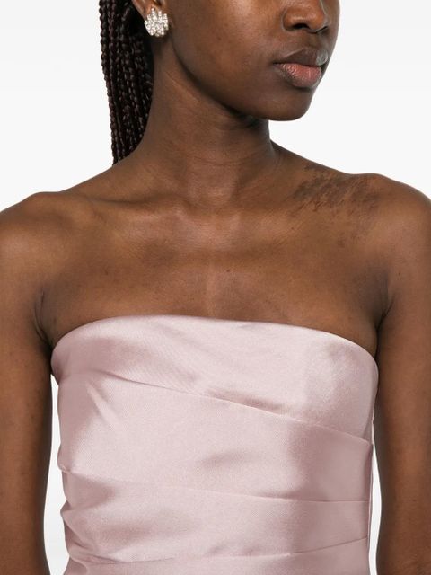 Solace London Claudette pleated maxi dress - Pink