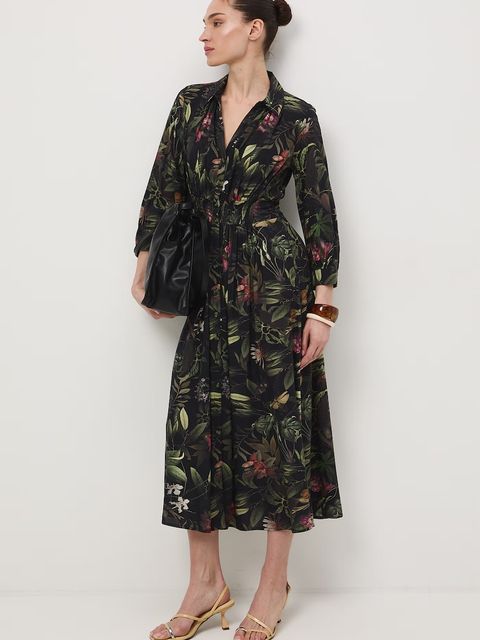 Medicine sukienka rozkloszowana z wiskozy - zdjęcie produktu nr 1