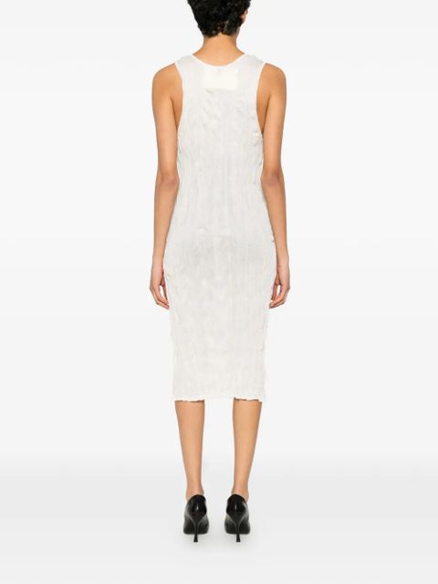 TOTEME crinkled midi dress - Neutrals