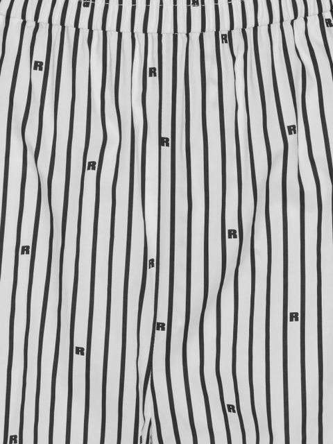 ROTATE BIRGER CHRISTENSEN striped elasticated-waistband trousers - White