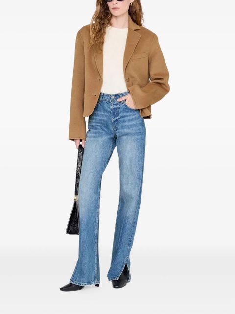 ANINE BING Etienne cropped blazer - Brown - zdjęcie produktu nr 2