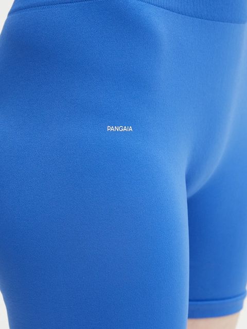 Pangaia szorty Plant-Stretch Compressive Shorts damskie kolor niebieski gładkie high waist 10002485