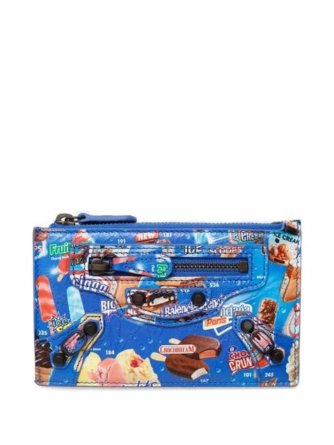 Balenciaga Eyewear Le City zipped graphic cardholder - Blue - zdjęcie produktu nr 1