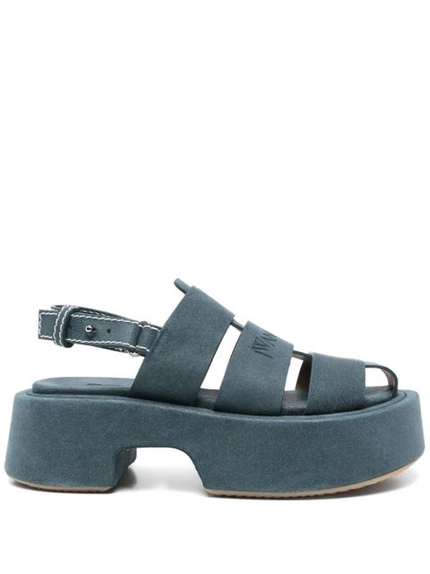 JW Anderson leather sandals - Blue - zdjęcie produktu nr 1