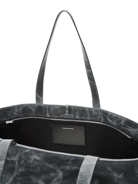 Alexander Wang Punch logo-embossed tote bag - Black