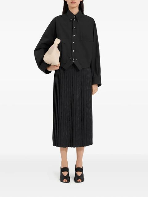 MM6 Maison Margiela buttoned long-sleeved shirt - Black - zdjęcie produktu nr 2