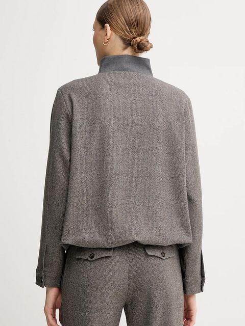 Mos Mosh bluzka SOLEIA damska kolor szary 174090 - zdjęcie produktu nr 2