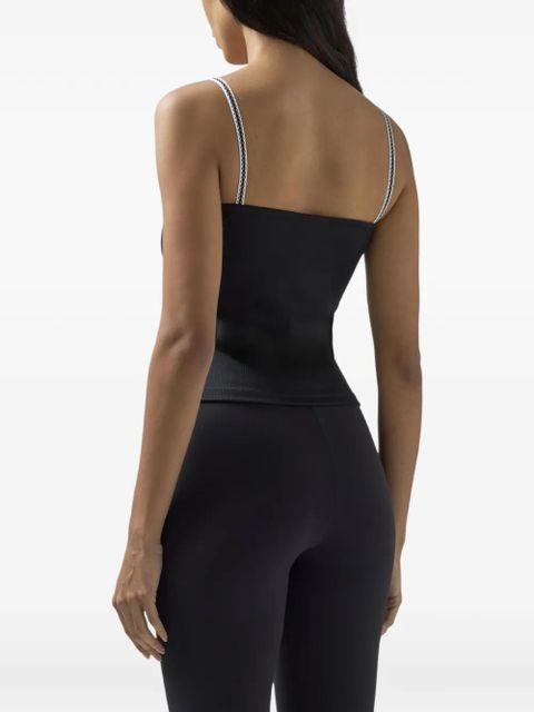 GCDS logo-patch tank top - Black