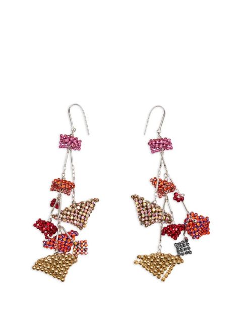 ISABEL MARANT beaded drop earrings - Silver - zdjęcie produktu nr 2
