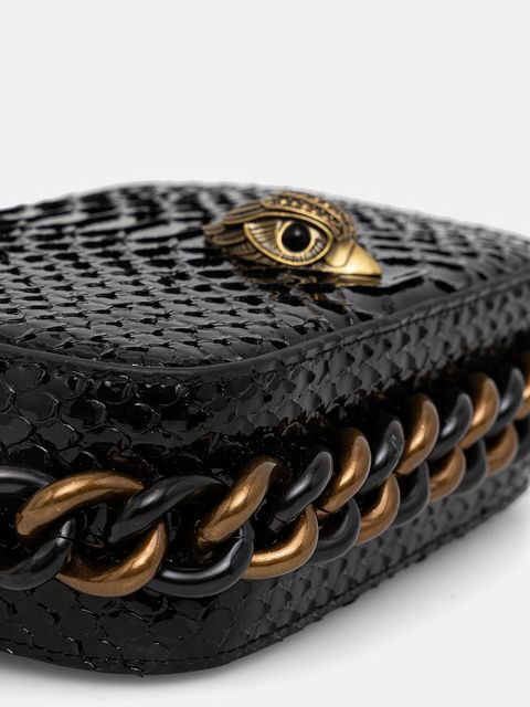 Kurt Geiger London torebka skórzana KENSINGTON kolor czarny 9321100719