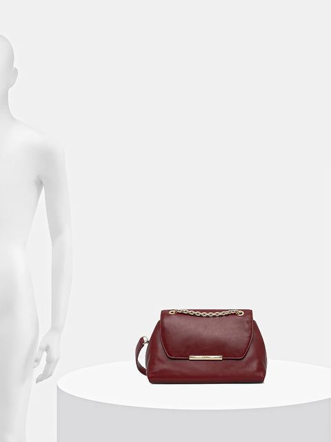 Furla torebka skórzana Nadia kolor bordowy WB01817 BX2269 0053S