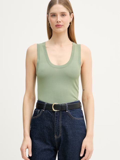 United Colors of Benetton top damski z wiskozą - zdjęcie produktu nr 1