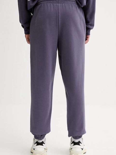 Pangaia spodnie dresowe bawełniane kolor fioletowy gładkie 10000295