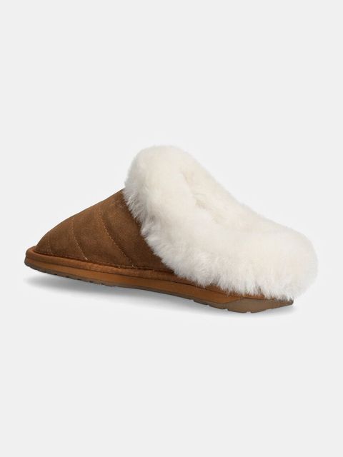 Emu Australia kapcie zamszowe Virginia kolor brązowy W12992.CHES