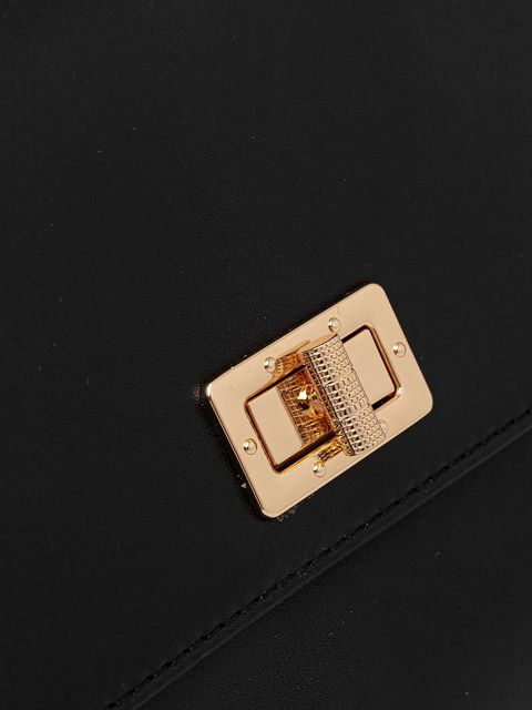 Geox torebka skórzana ELEANA kolor czarny D56ZRB 00043