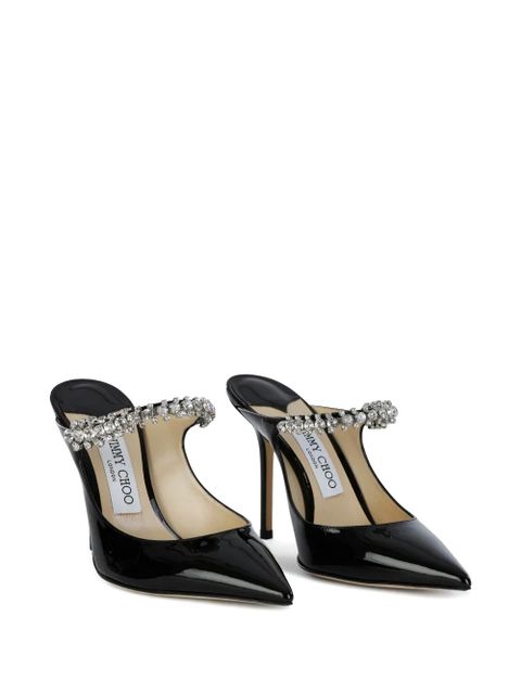 Jimmy Choo Bing crystal-embellishment mules - Black - zdjęcie produktu nr 2