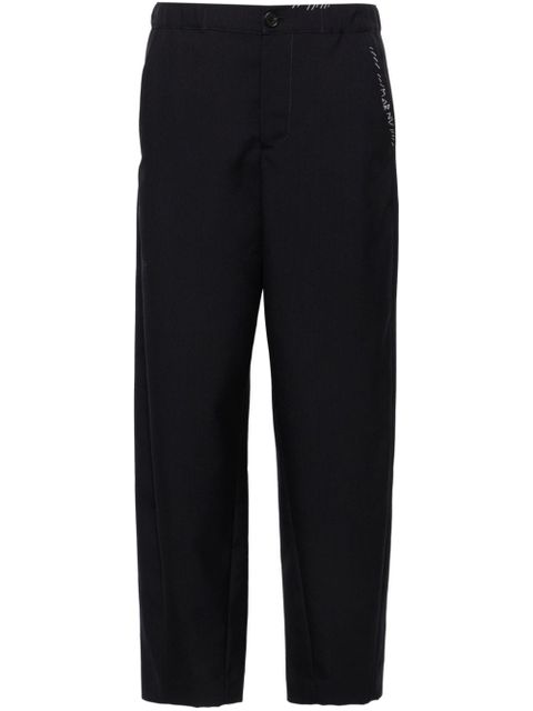 Marni virgin wool tapered trousers - Blue - zdjęcie produktu nr 1