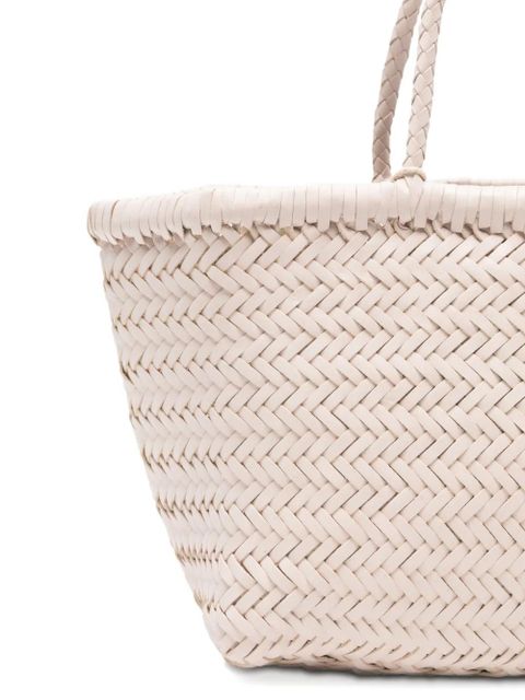 DRAGON DIFFUSION small Bamboo Triple Jump woven tote bag - Neutrals