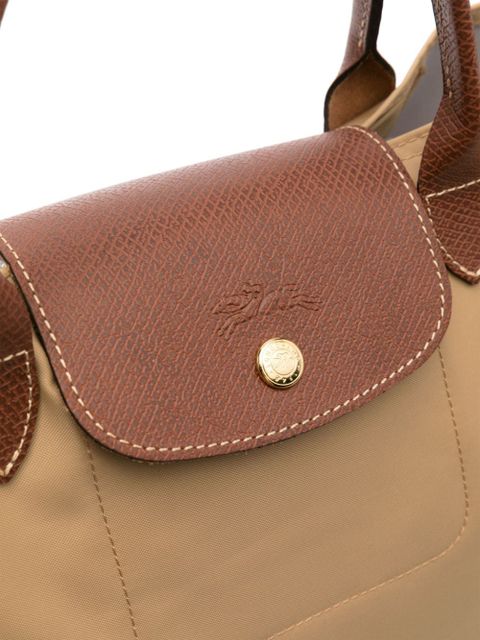 Longchamp logo-embossed tote bag - Neutrals