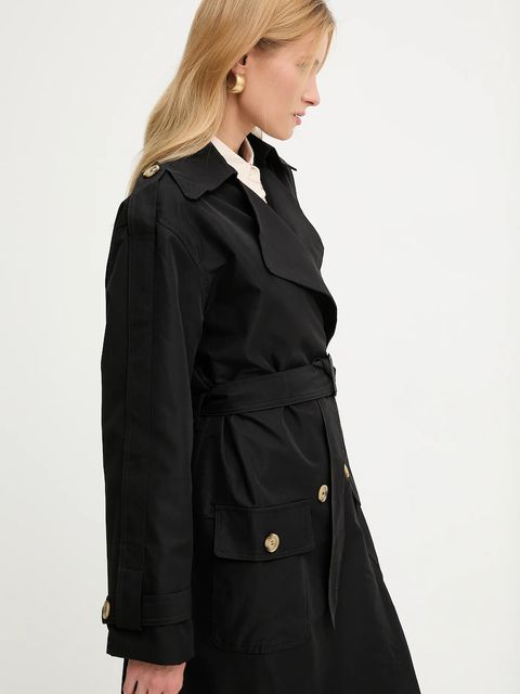 Answear.LAB płaszcz bawełniany kolor czarny