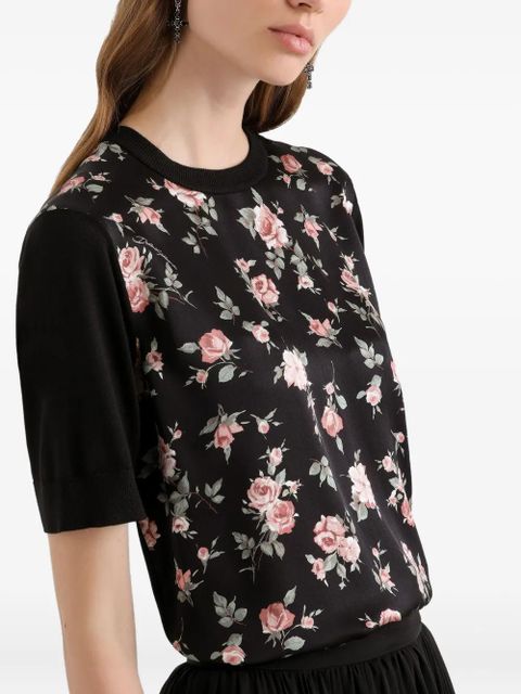 Dolce & Gabbana floral T-shirt - Black