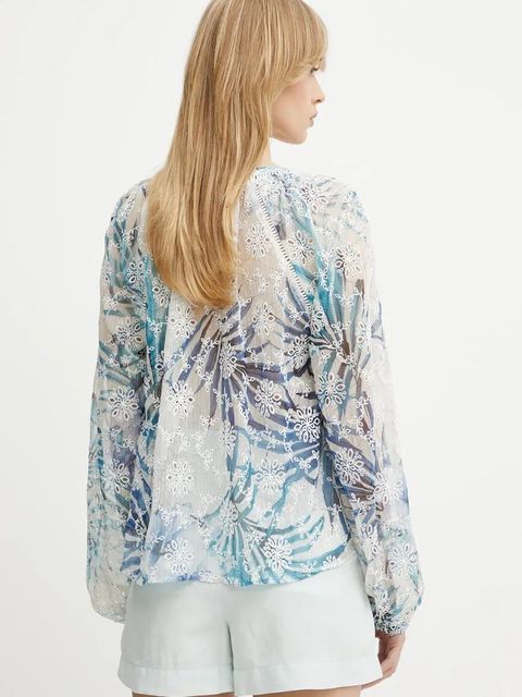 Guess bluzka DANILE damska kolor beżowy gładka W5GH60 W0WA2