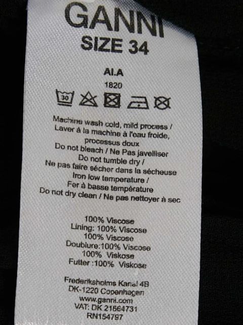 GANNI floral print smocked blouse - Black