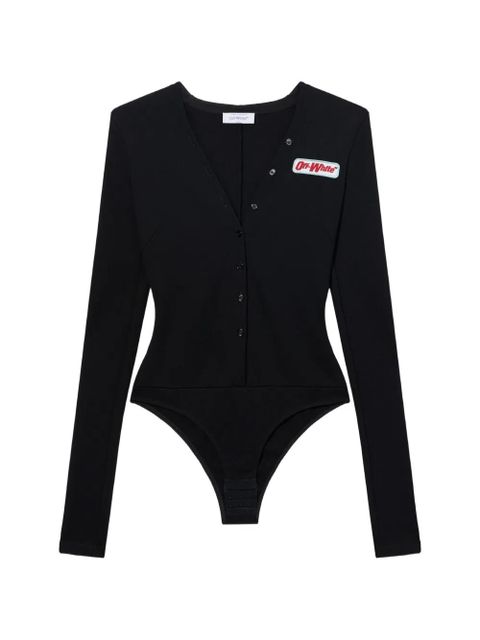 Off-White button-up bodysuit - Black - zdjęcie produktu nr 1