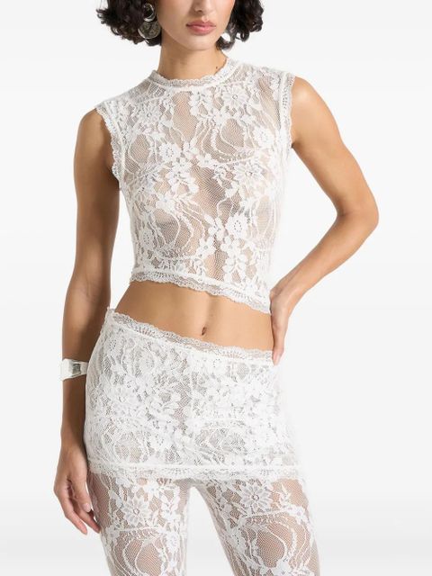 Manière De Voir Eugenie lace asymmetric top - White - zdjęcie produktu nr 2