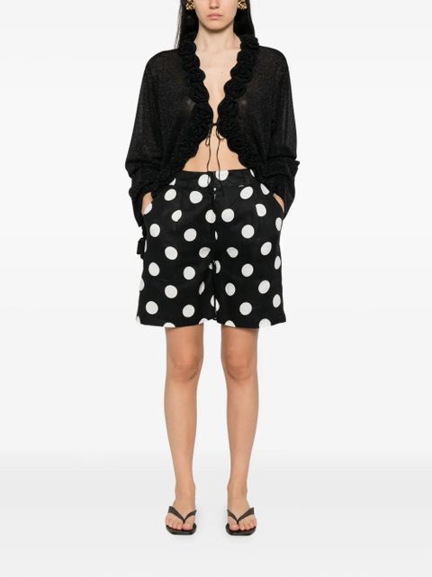 Oséree rose-embellished glitter-detail blouse - Black - zdjęcie produktu nr 2