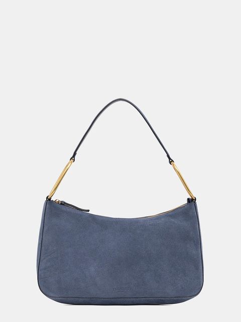 Twinset torebka zamszowa kolor granatowy 261TB7086 - zdjęcie produktu nr 1