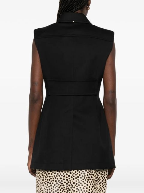 Sportmax Spxgabarra button sleeveless gilet - Black