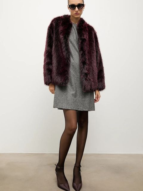 Answear.LAB szpilki skórzane kolor bordowy - zdjęcie produktu nr 1