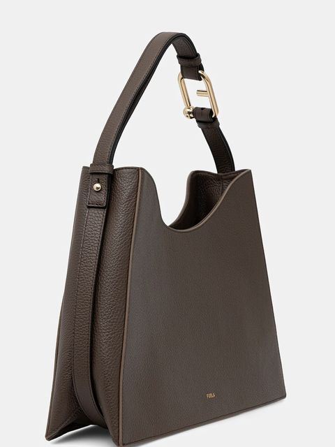 Furla torebka skórzana kolor brązowy WB01246.HSF000.2566S