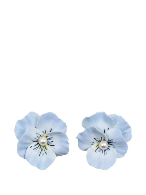 Jennifer Behr Viletta flower-shaped earrings - Blue - zdjęcie produktu nr 1