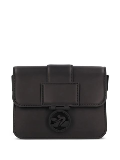 Longchamp Box-Trot leather flap-closure satchel bag - Black - zdjęcie produktu nr 1