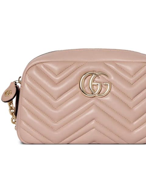 Gucci small GG Marmont chevron shoulder bag - Pink - zdjęcie produktu nr 2