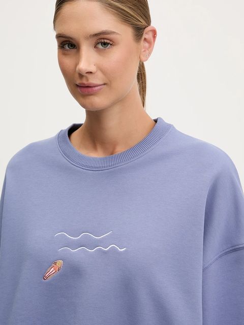 JOYINME bluza dresowa Wave kolor fioletowy gładka Wave - zdjęcie produktu nr 2