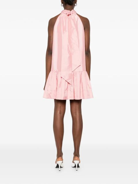 Simkhai Hope ruffled halterneck mini dress - Pink