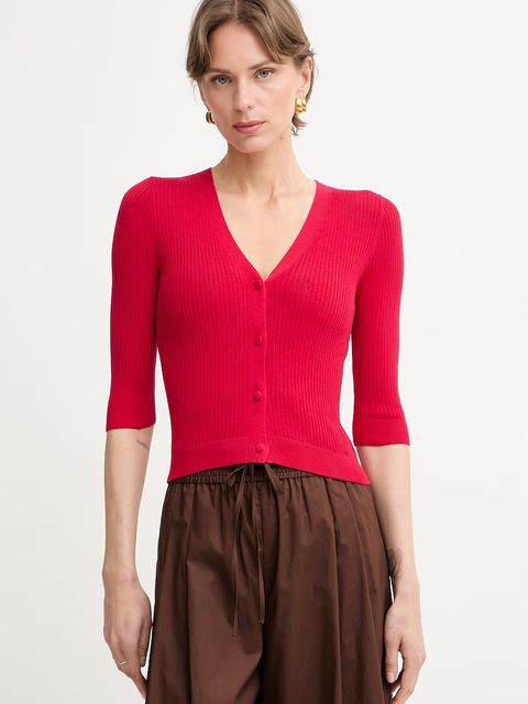 Twinset kardigan damski z dodatkiem jedwabiu - zdjęcie produktu nr 1